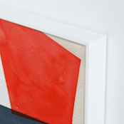 "Dippin In" - Art Print in White by Celeste Duffy - Frame Close-up