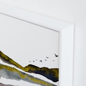 "Apex" - Art Print in White by Katy Abraham - Frame Close-up