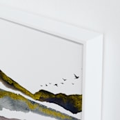 "Apex" - Art Print in White by Katy Abraham - Frame Close-up