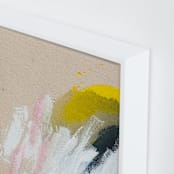 "I Thought You Knew 1" - Art Print in White by Kayla King - Frame Close-up