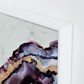 "Geode Royale" - Art Print in purple by Marla Beyer - Frame Close-up