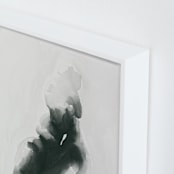 "Mother Embrace Color" - Art Print in Pewter by Kate Ahn - Frame Close-up