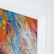 "Retract" - Art Print in White by LaDara McKinnon - Frame Close-up
