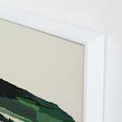 "Spring Seascape Diptych I" - Art Print in Deep Green by Caryn Owen - Frame Close-up