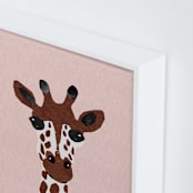 "Look! Giraffe!" - Art Print in Savanna by Maja Cunningham - Frame Close-up