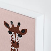 "Look! Giraffe!" - Art Print in Savanna by Maja Cunningham - Frame Close-up