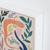 "Ever Changing" - Art Print in Peach by Megan Zang - Frame Close-up