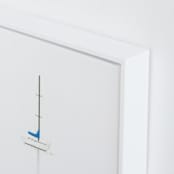 "Solitary Sailboat in Mist" - Art Print in mist by Deborah Chou - Frame Close-up