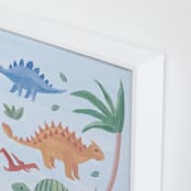 "Painted Dinos 2" - Art Print in Ocean by Teju Reval - Frame Close-up
