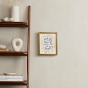 "Floral lyrics silent night" - Art Print in Golden effect by Rosana Laiz Blursbyai - In a Room
