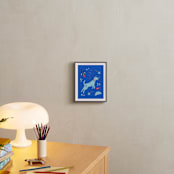 "Space Pup" - Art Print in Celestial by Kristin Mastoras - In a Room