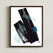 "Study 34" - Art Print in Black and white by Jaime Derringer - Framed