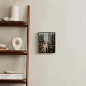 "Rainy Columbus" - Art Print in Rainy Taupe by Rosie Elena Thompson - In a Room