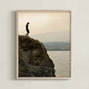 "That First Step" - Art Print in Brilliant Beige by Shannon - Framed