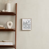 "Amsterdam Sketchbook" - Art Print in black & white by Krissy Bengtson - In a Room