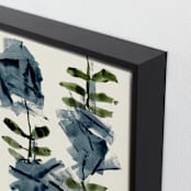 "Blue Mist No.1" - Art Print in Slate by Deborah Velasquez - Frame Close-up