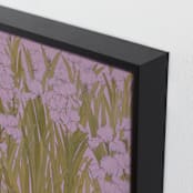 "Iris Garden" - Art Print in Dusty Lavender by Britt Friesell - Frame Close-up
