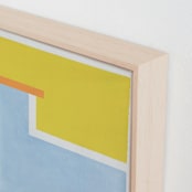 "Coastal Harmony" - Art Print in Sun by Joyce Pinheiro - Frame Close-up