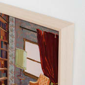 "To Your Corners" - Art Print in Velvet Red by Jess Franks - Frame Close-up