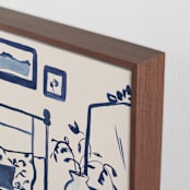 "Pretty Room" - Art Print in Vanilla by Teju Reval - Frame Close-up