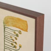 "Dream Garden Blooms 2" - Art Print in Goldenrod Yellow by Alisa Galitsyna - Frame Close-up