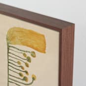 "Dream Garden Blooms 2" - Art Print in Goldenrod Yellow by Alisa Galitsyna - Frame Close-up