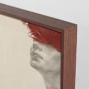 "Rojo" - Art Print in Vintage Tan by jinseikou - Frame Close-up