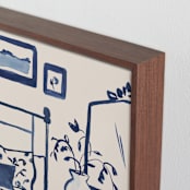 "Pretty Room" - Art Print in Vanilla by Teju Reval - Frame Close-up