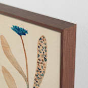 "Dream Garden Blooms 1" - Art Print in Glacier Blue by Alisa Galitsyna - Frame Close-up