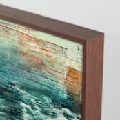 "It's Alright With Me " - Art Print in Ocean Wave by Stacy Kron - Frame Close-up