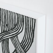 "Braid" - Art Print in Myth grey by Nina Leth - Frame Close-up