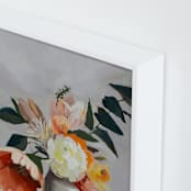 "Peach Poppy" - Art Print in Stone by Jenny Westenhofer - Frame Close-up