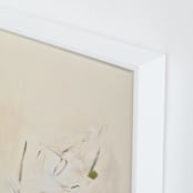 "Spring Abstract Diptych II" - Art Print in Cream by Caryn Owen - Frame Close-up