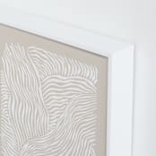 "Falling, Falling" - Art Print in Coastal Drift by Jayne Alfieri - Frame Close-up
