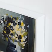 "A Floral Mood" - Art Print in Dandelion by Jen Florentine - Frame Close-up