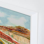 "Ancient Desert Path" - Art Print in Desert Peach by Sarah Fitzgerald - Frame Close-up