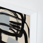 "Encapsulated Shapes II" - Art Print in Beige by Bethania Lima - Frame Close-up