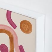"Stories I" - Art Print in Skin Rose by Catilustre - Frame Close-up