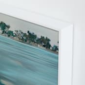 "Come Ashore" - Art Print in Mojito by Jen Florentine - Frame Close-up