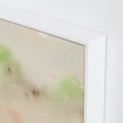 "A Secret Garden II" - Art Print in Beige by M Gloria Hunter - Frame Close-up