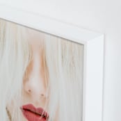 "Lipssss" - Art Print in lipstick red by Cathy Sunu - Frame Close-up