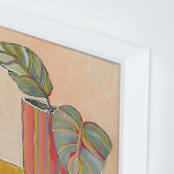 "Colourful Vase" - Art Print in Peach by Lucrecia Caporale - Frame Close-up