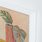 "Colourful Vase" - Art Print in Peach by Lucrecia Caporale - Frame Close-up