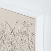 "Field of wild flowers II" - Art Print in Sand by Catilustre - Frame Close-up