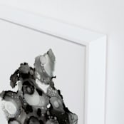 "Single Plasma" - Art Print in Monochrome by AT ORIGINALS - Frame Close-up