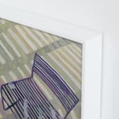"Chair from my Childhood" - Art Print in Soft Green by Caitlin Winner - Frame Close-up