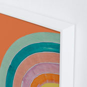 "Sherbet Rainbow" - Art Print in Rainbow by Lise Gulassa - Frame Close-up