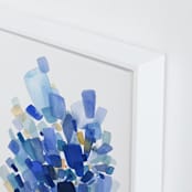 "Sea Glass" - Art Print in Ocean Blue by Yao Cheng Design - Frame Close-up