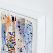 "Like a shooting star" - Art Print in Azure blue by Jaqui Falkenheim - Frame Close-up