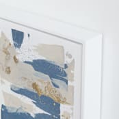 "On the Rocks No. 1" - Art Print in Wedgewood Blue by Julia Contacessi - Frame Close-up